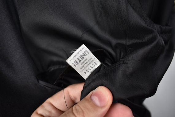 Corbin Solid Dark Gray Worsted Wool Two Button Tw… - image 7