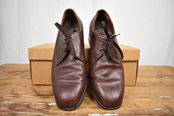 Florsheim Solid Brown Leather Plain Toe Lace Up B… - image 6