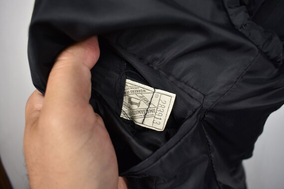 1970's After Six Solid Black Wool One Button Dinn… - image 7