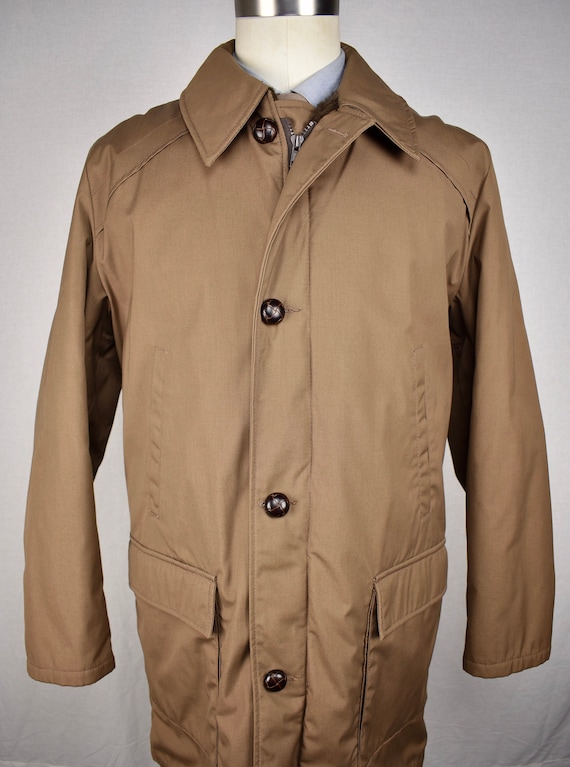 Field And Stream Solid Brown Polyester Zip Up Basi