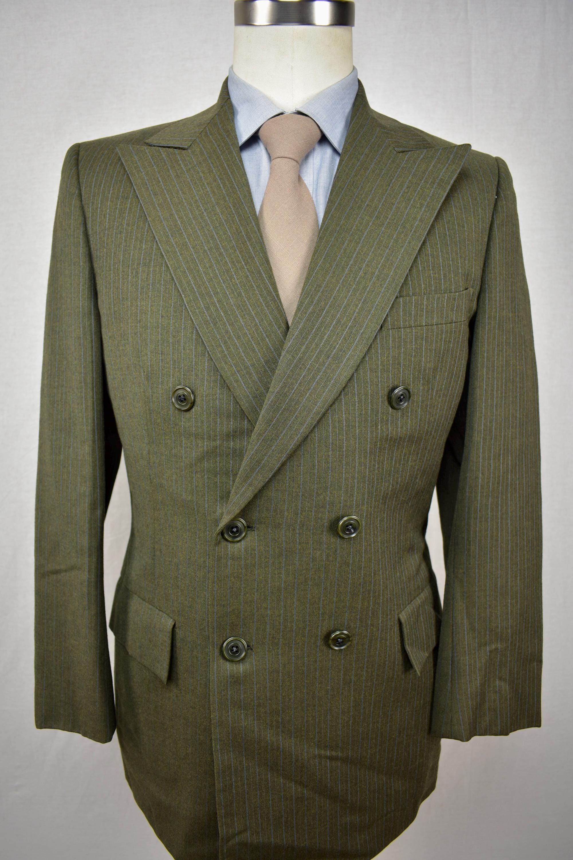 Vintage Double Breasted Suit 38r - Etsy