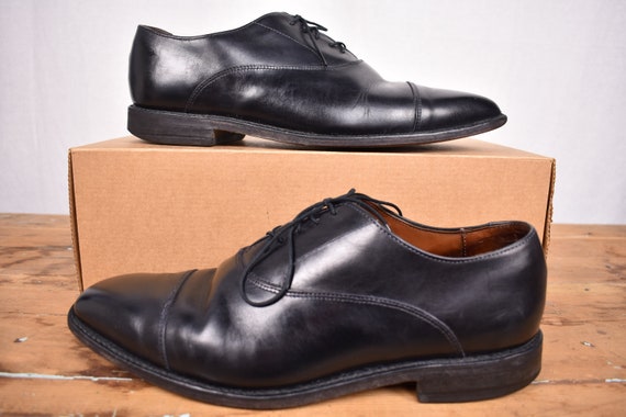 Allen Edmonds Soho Black Soho Cap Toe Lace Up Bal… - image 2