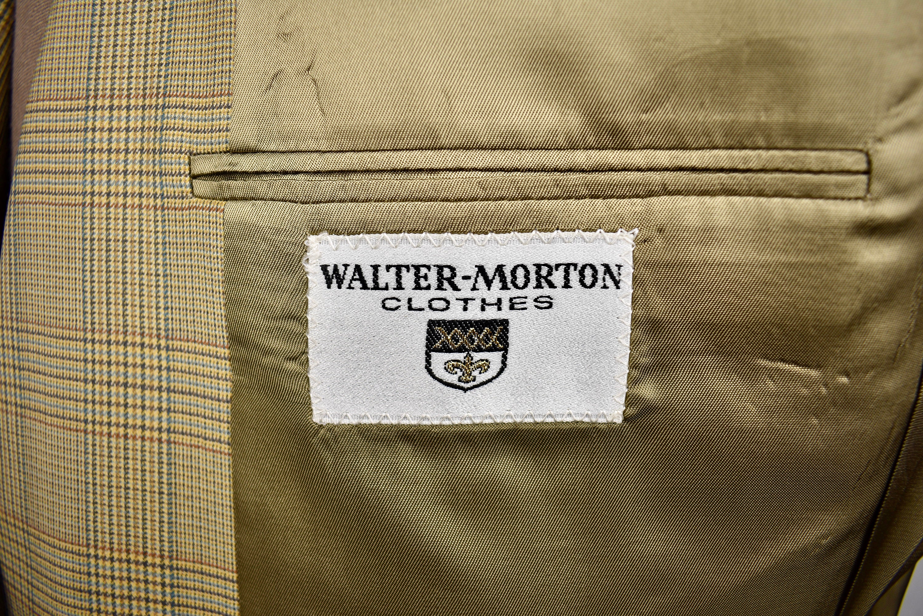 1976-1994 Walter Morton Clothes Light Brown Plaid Two Button - Etsy