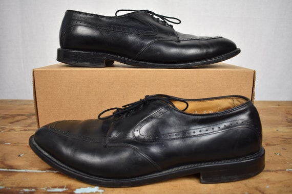 Allen Edmonds Kingsley Black Leather Split Moc Toe Lace up