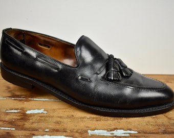 Allen Edmonds Grayson Black Moc Toe Tassel Loafer Men's Size: 12B