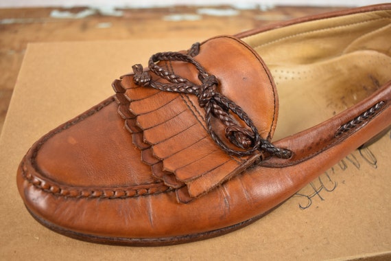 *Allen Edmonds Woodstock Sz 11.5B Leather Loafers Allen Edmonds Black And Brown Woodstock Loafers - Men main image 4