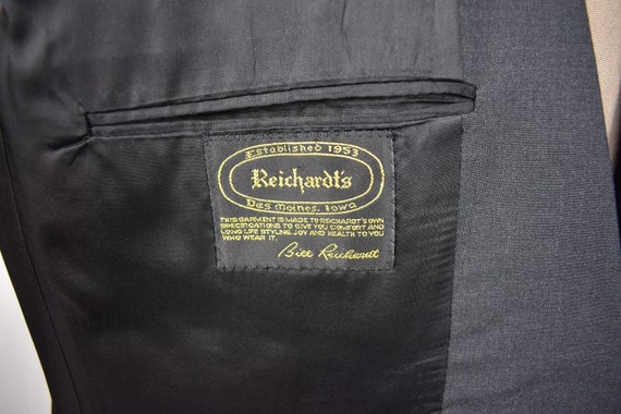 Corbin Solid Dark Gray Worsted Wool Two Button Tw… - image 8