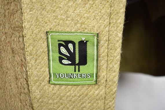 1960's Zero King Solid Light Brown 100% Wool Four… - image 8