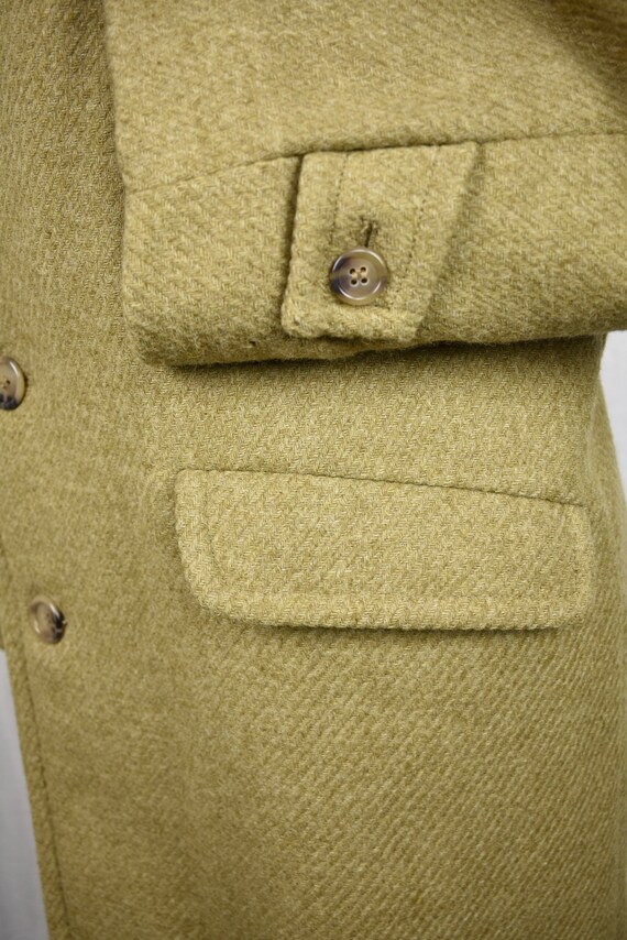 1960's Zero King Solid Light Brown 100% Wool Four… - image 4
