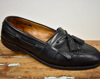 Allen Edmonds Cody Black Moc Toe w/ Kiltie Tassel Loafer Size: 11D