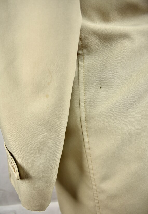1970's Gleneagles Solid Light Tan Polyester Four … - image 5
