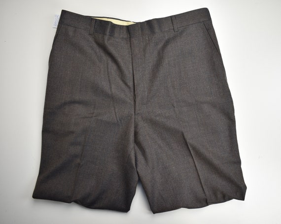 Harwick Slacks Solid Grayish Brown 100% Wool Dres… - image 7