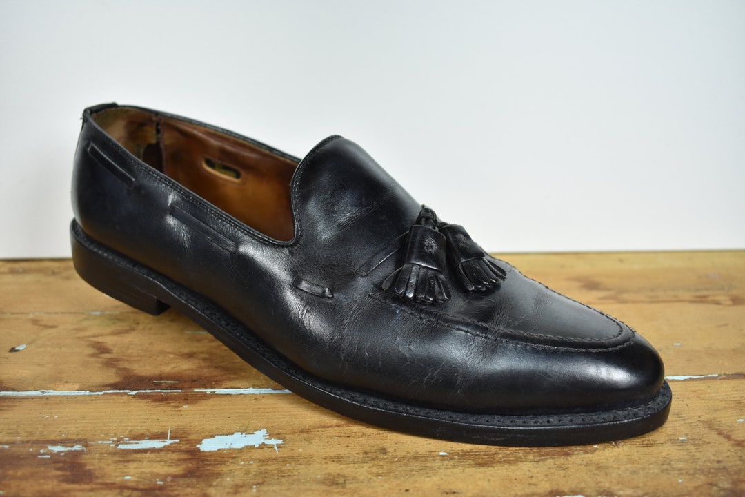 Allen Edmonds Grayson Black Moc Toe Tassel Loafer Men's Size: 12B - Etsy