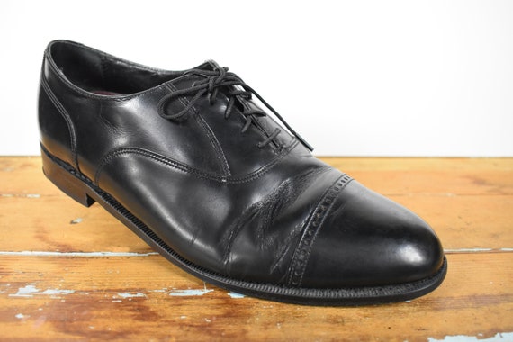 Florsheim Black Cap Toe Lace up Balmoral Men display picture 3