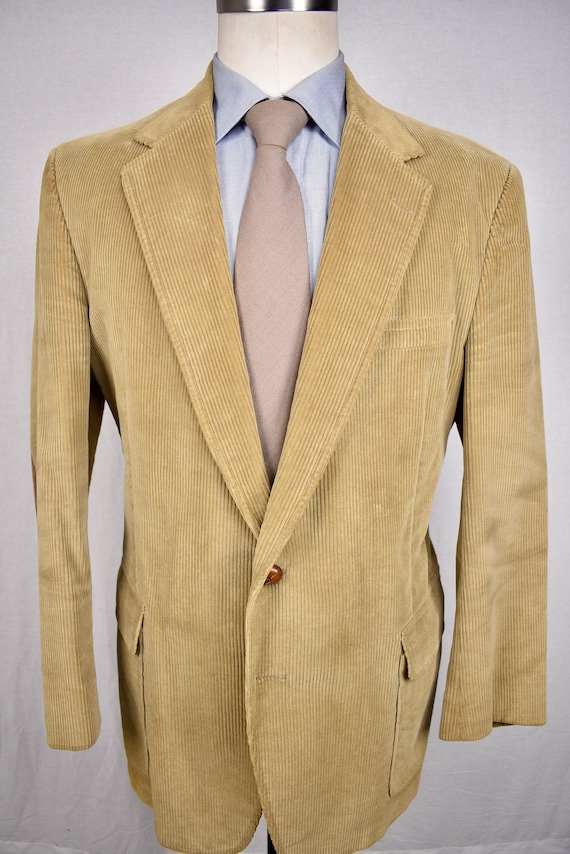 Christian Brooks Solid Light Brown Cotton Corduroy