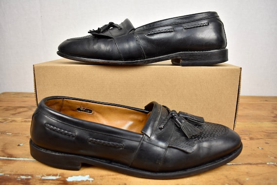 Allen Edmonds Cody Tassel Loafers Black Leather Dress Shoes Oxfords Mens 9.5 D Allen Edmonds  main image 4