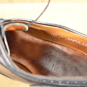 Allen Edmonds Clifton Black Cap Toe W/ Brogue Detail Balmoral Size: 10 ...