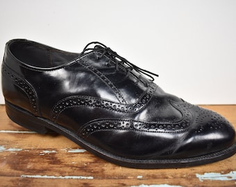 Dexter Black Wingtip Balmoral W / Brogued Tamaño de estilo: 9EE (ancho)