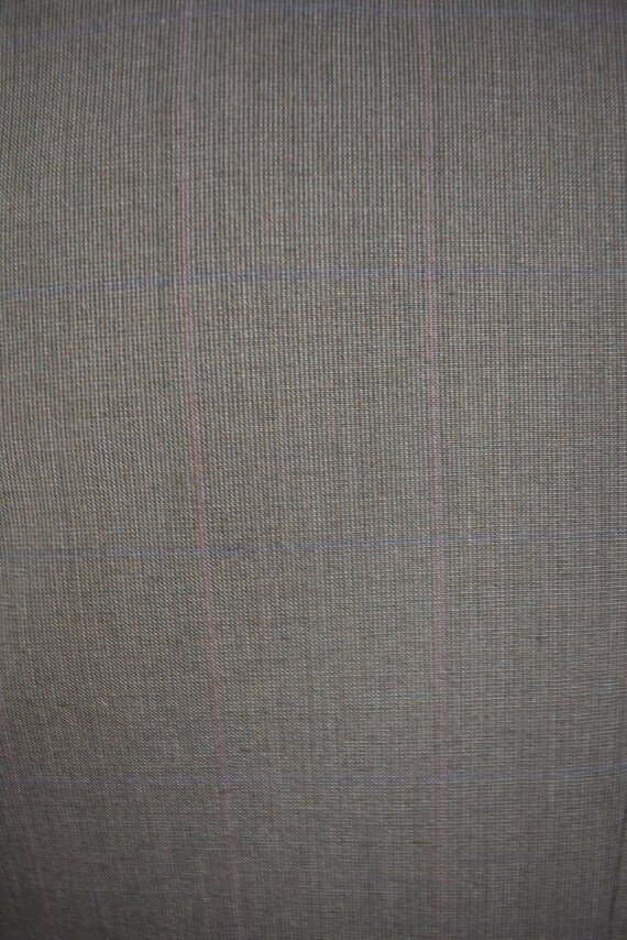 Johnny Carson Solid Greenish Gray Wool Blend Two … - image 5