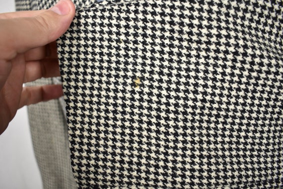 Linett Ltd Black/White Houndstooth Wool Two Butto… - image 9