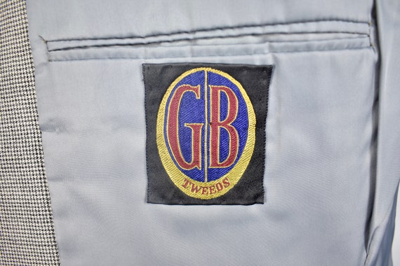 Geoffrey Beene Light Gray Houndstooth Worsted Woo… - image 7