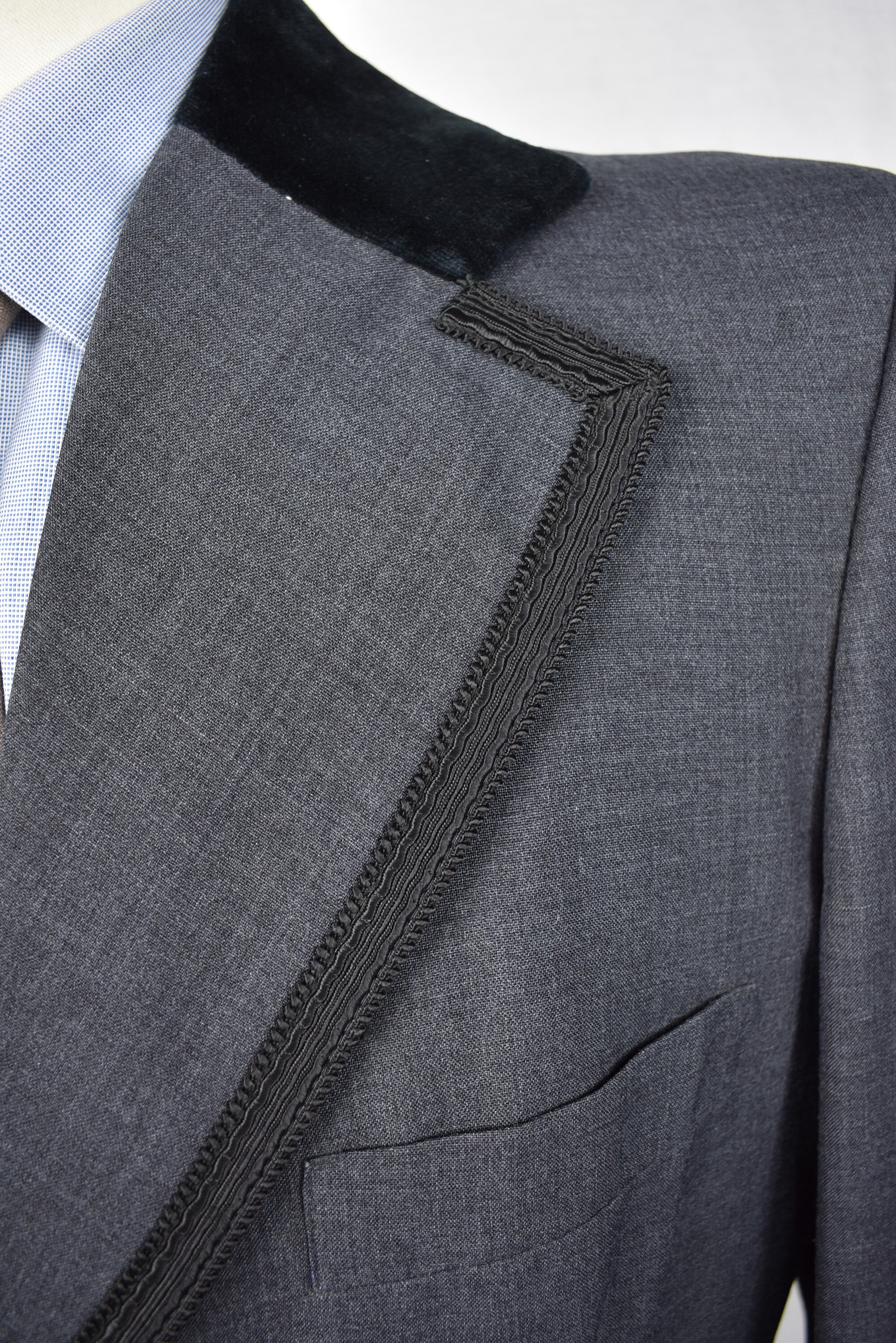 1970's Gingiss Formalwear Dark Gray Wool Three Button Two - Etsy