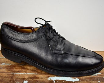 Allen Edmonds Dellwood Black Split Moc Toe Lace up Blucher Size