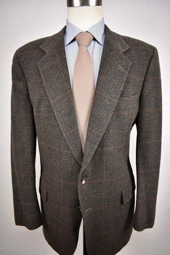 1976 1994 Hart Schaffner Marx Brown Plaid 100 Camel Hair Sport Coat Size 44L Etsy Canada