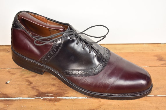 Allen Edmonds Polo Burgundy/Black Plain 