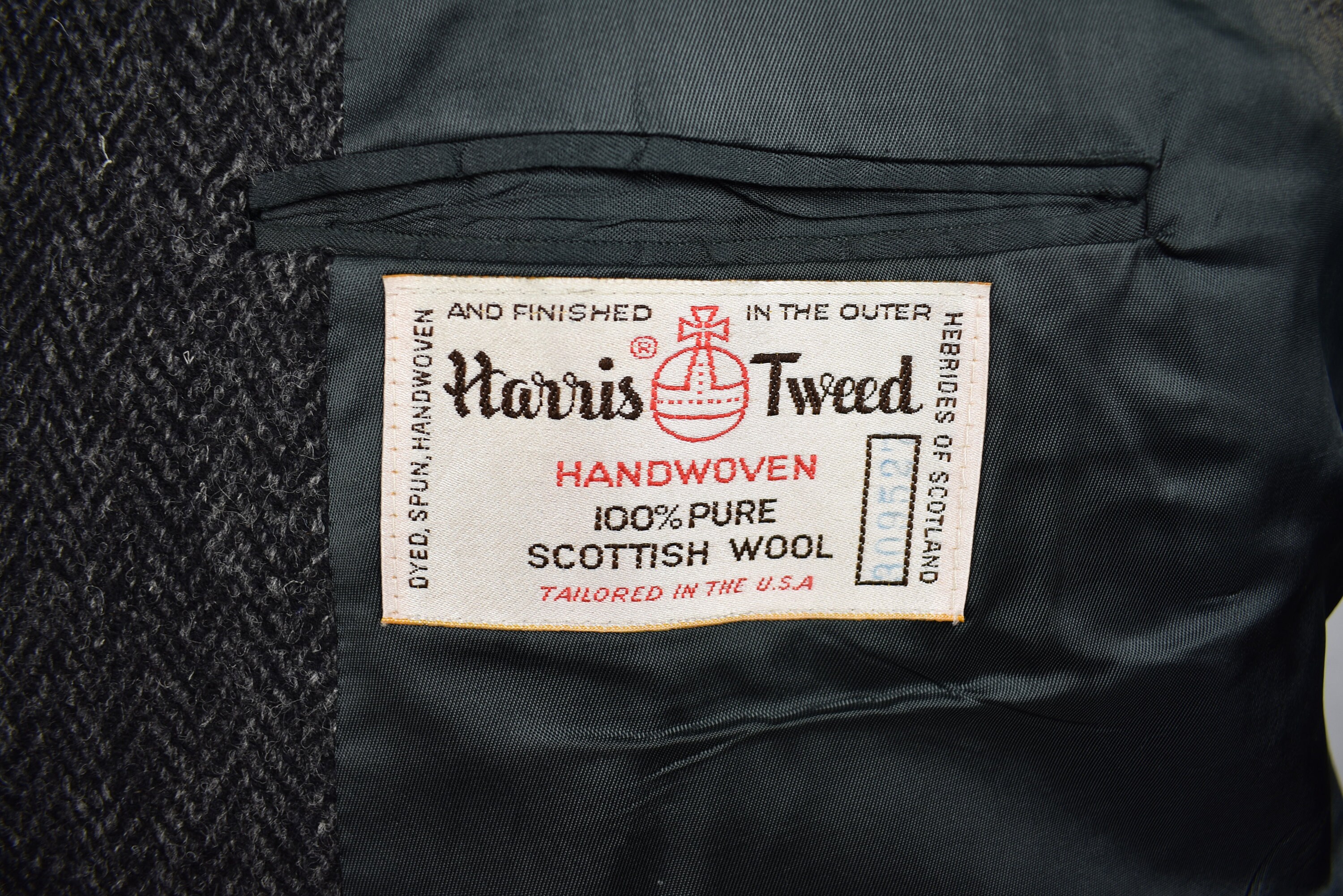 Harris Tweed fashion Bar Dark Gray Herringbone Two Button Sport Coat ...