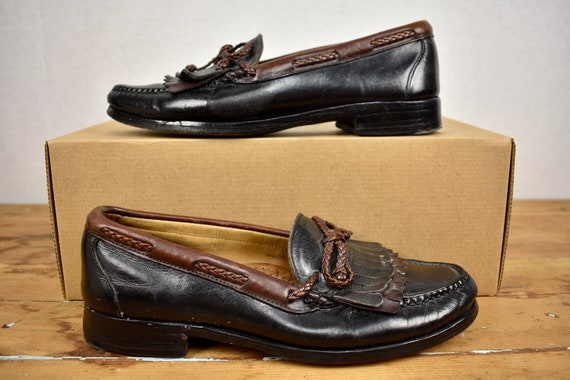 Allen Edmonds Woodstock Black W/ Brown Trim Double Kiltie  display picture 3