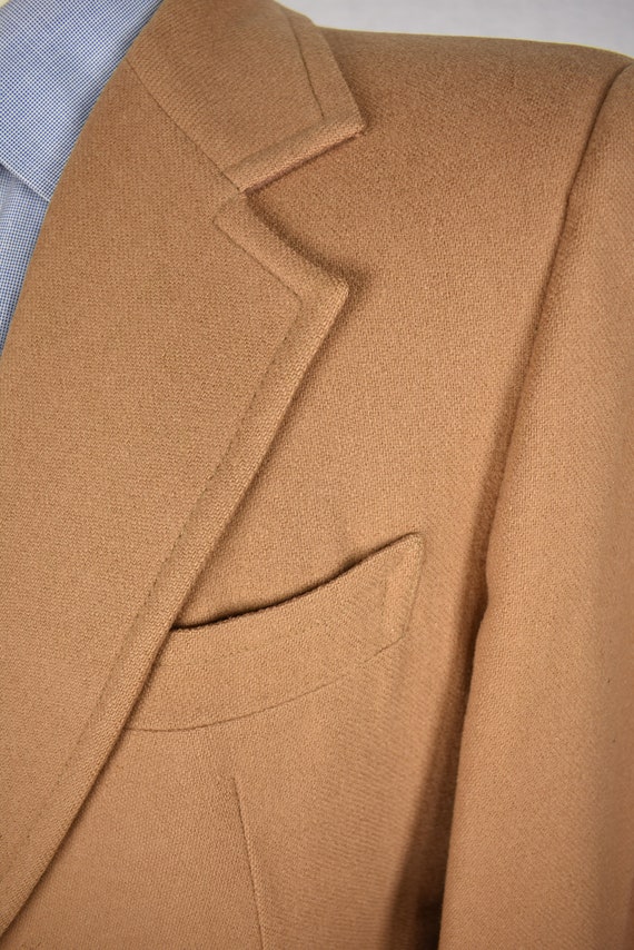 1970's Stanley Blacker Solid Light Brown Wool Two… - image 4