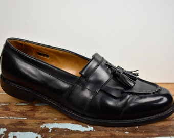 Allen Edmonds Newport Black Moc Toe W/ Kiltie Tassel Loafer Size: 10D