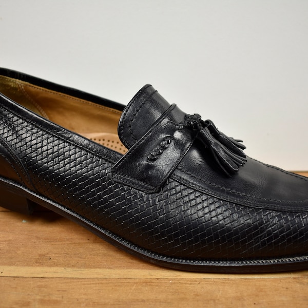 Florsheim Black Moc Toe Tassel Loafer Size: 10.5D