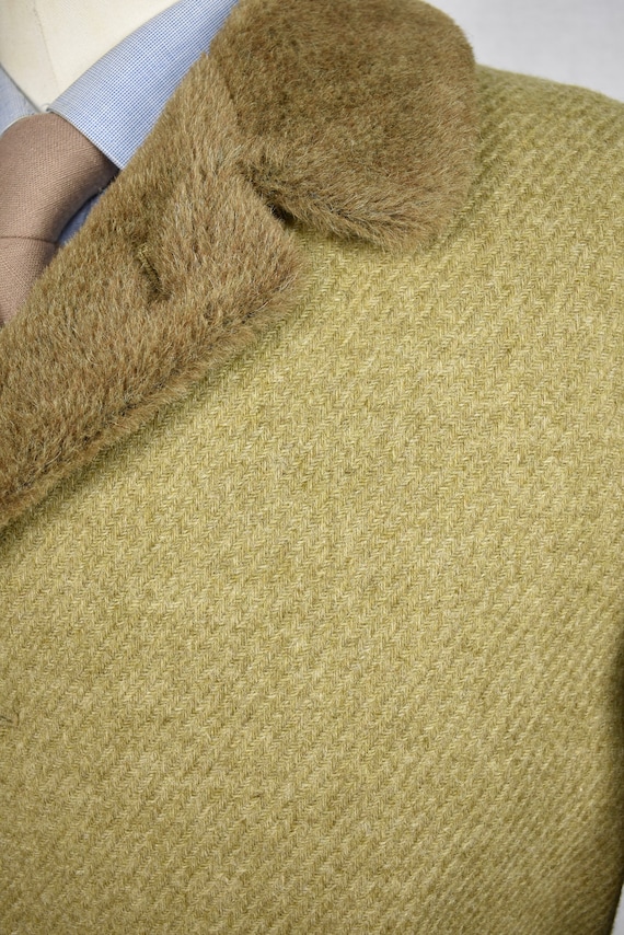 1960's Zero King Solid Light Brown 100% Wool Four… - image 3