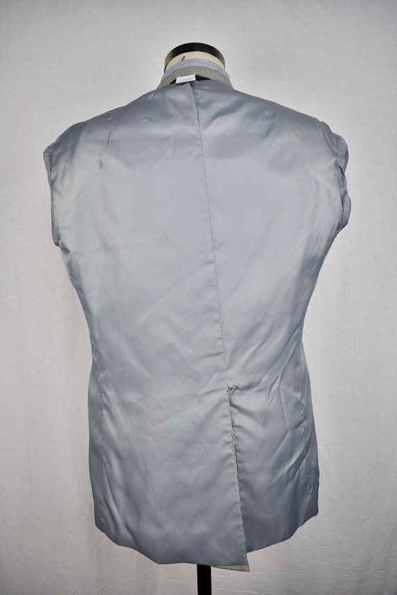 Geoffrey Beene Light Gray Houndstooth Worsted Woo… - image 6