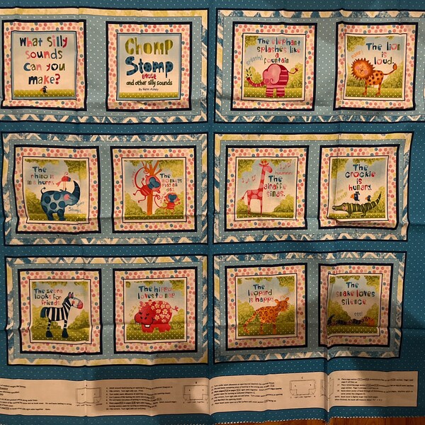 Chirldrens fabric soft book panels