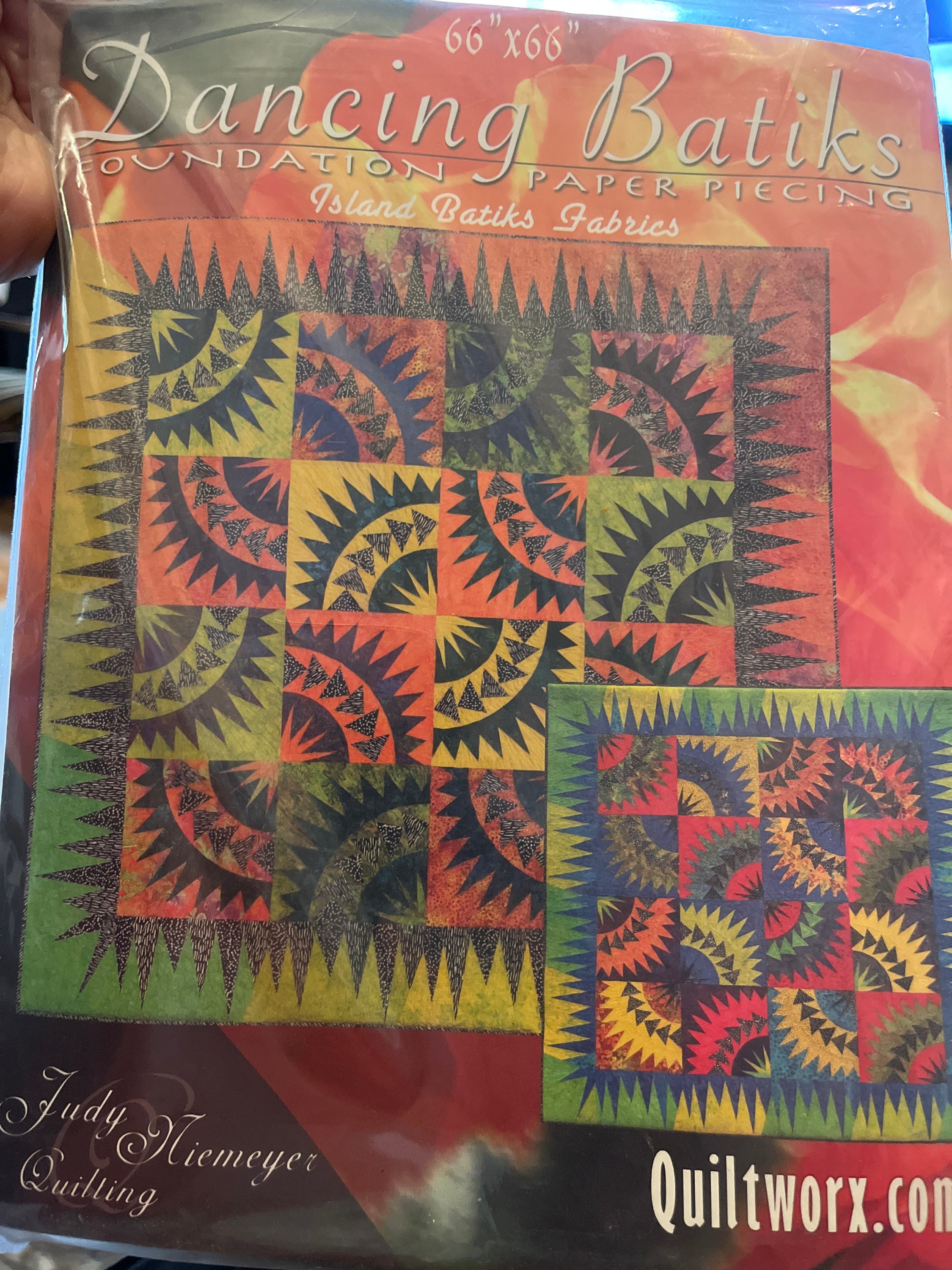 Judy Niemeyer “dancing Batiks” , Foundation Paper Piecing Quilt Pattern ...