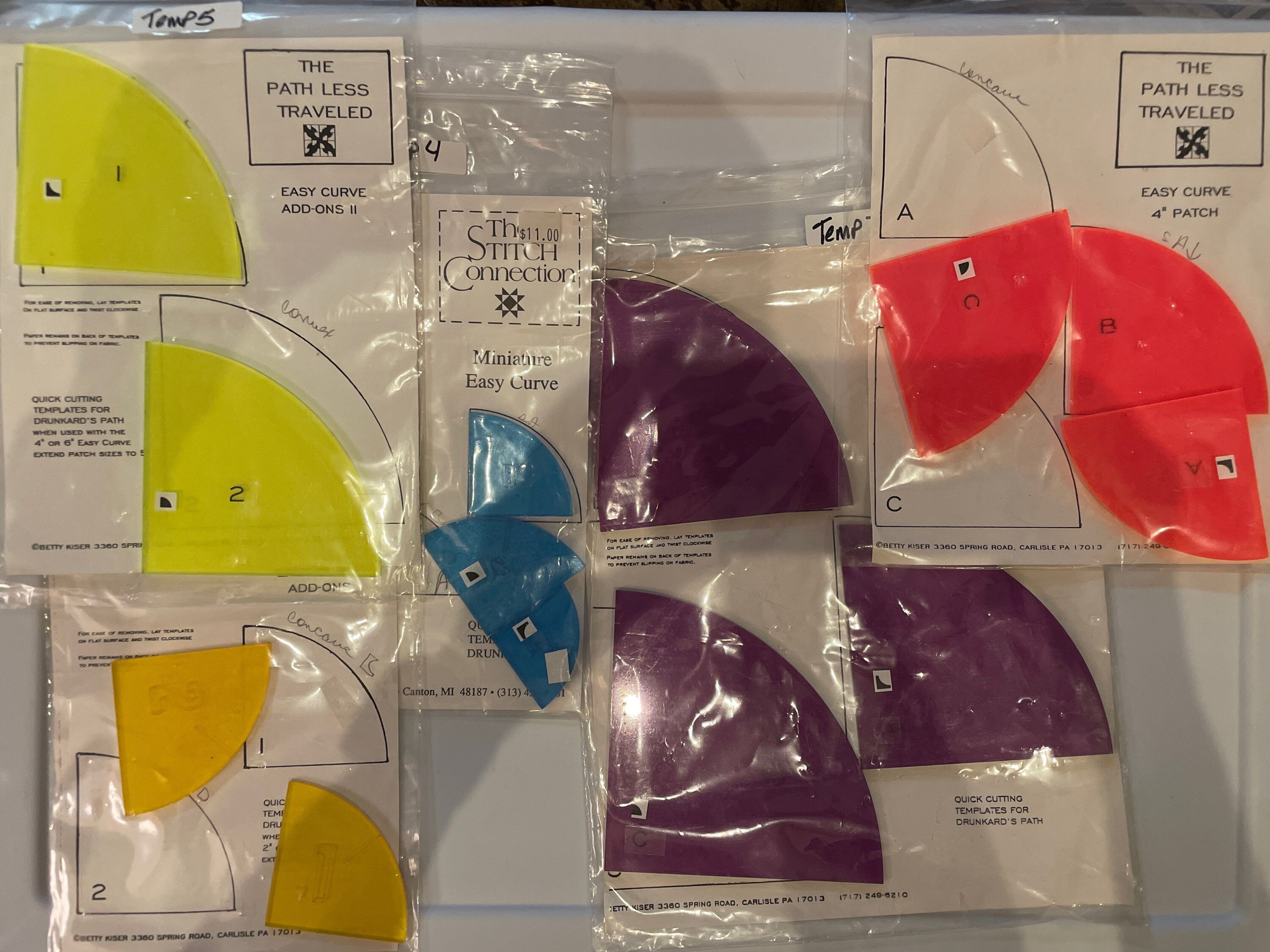 Curved Quilting Templates Etsy Curved Quilting Templates Etsy