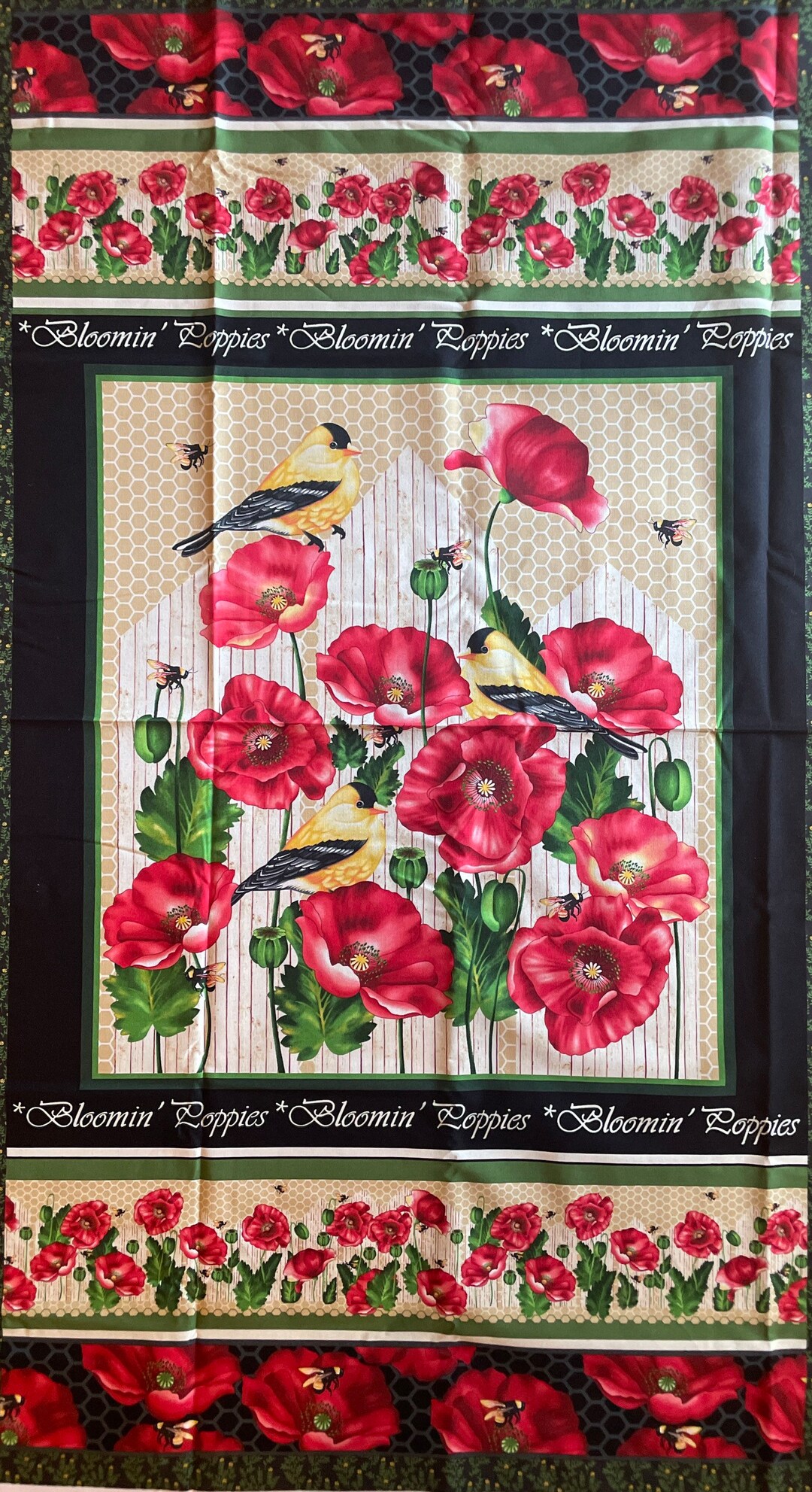 Floral Fabric Panels Etsy