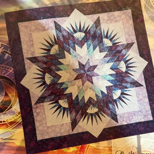 Summer Solstice  quilt pattern - Foundation Paper piecing by Quiltworx.