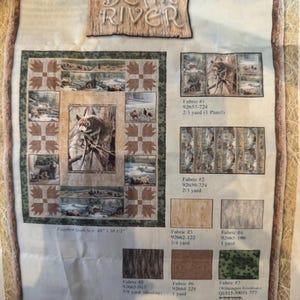Bear River Quilt Kit featuring Bear River fabric by Wilmington Prints