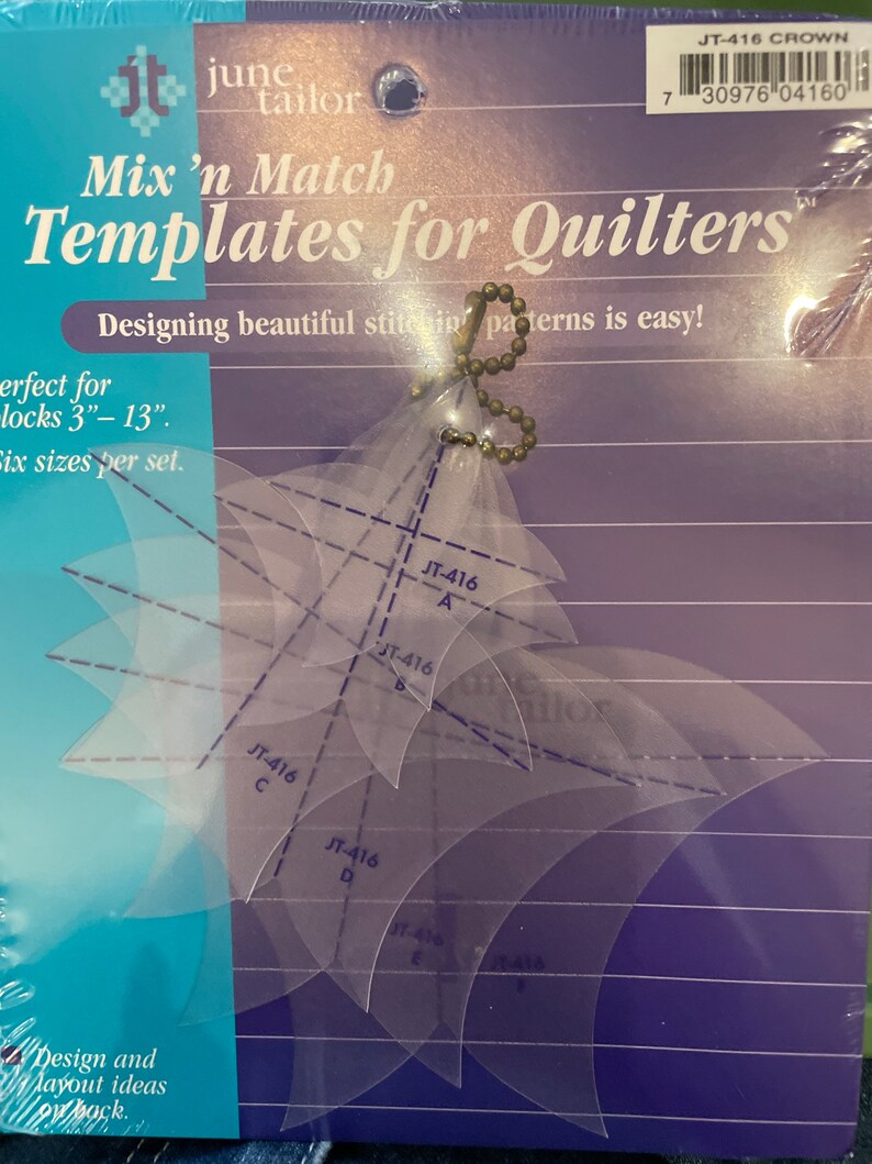 June Tailor Mix n Match Templates for Quilting Etsy