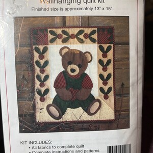 Kit de apliques de lana y edredón Beary Patch