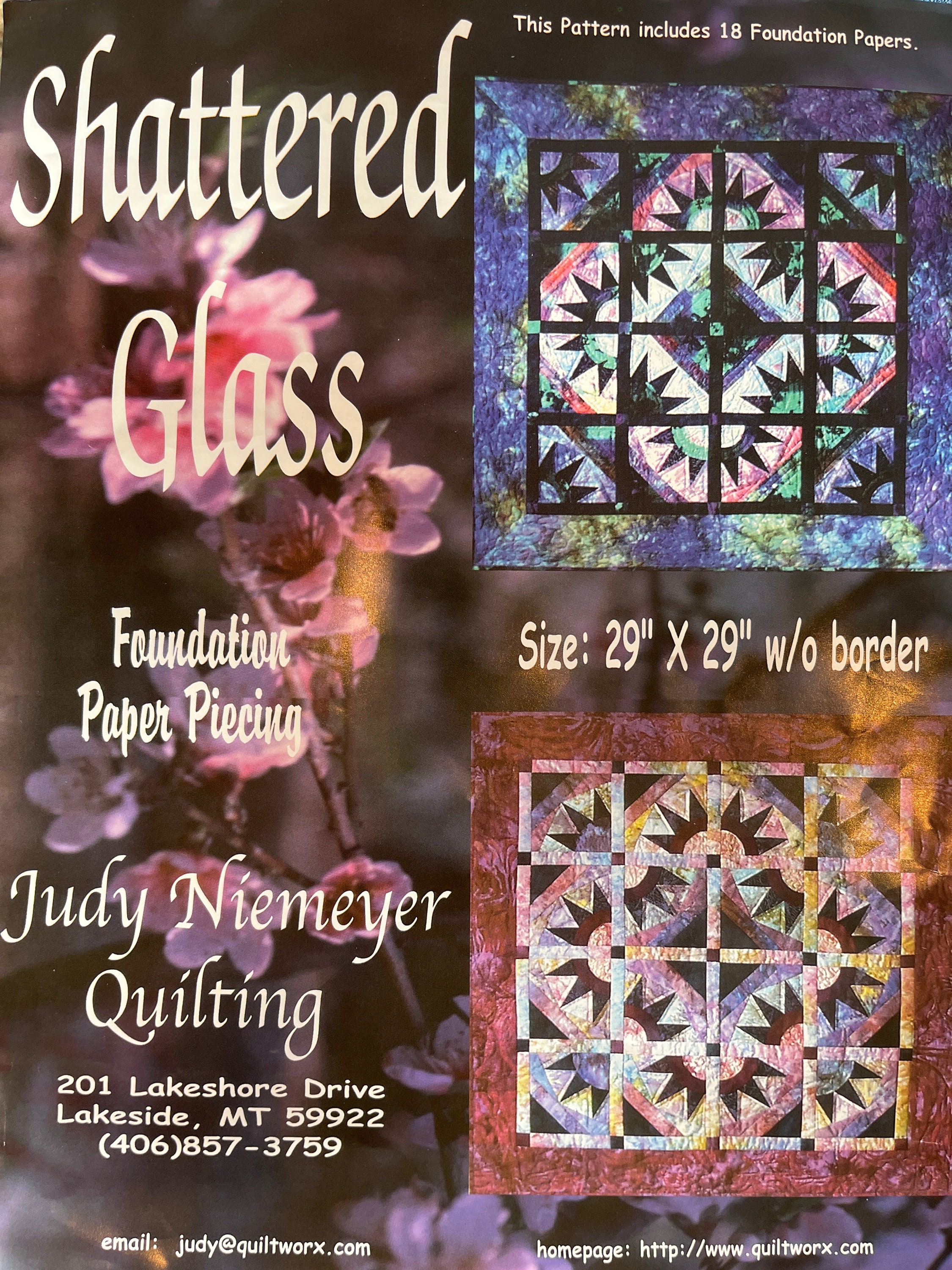 Judy Niemeyer Shattered Glass Foundation Paper Piecing Quilt Pattern by ...