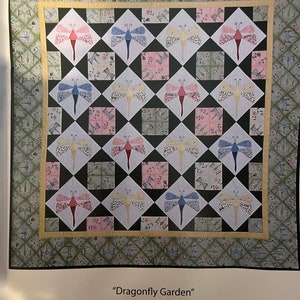 Dragonfly Garden Quilt Kit by Tenderberry Stitches