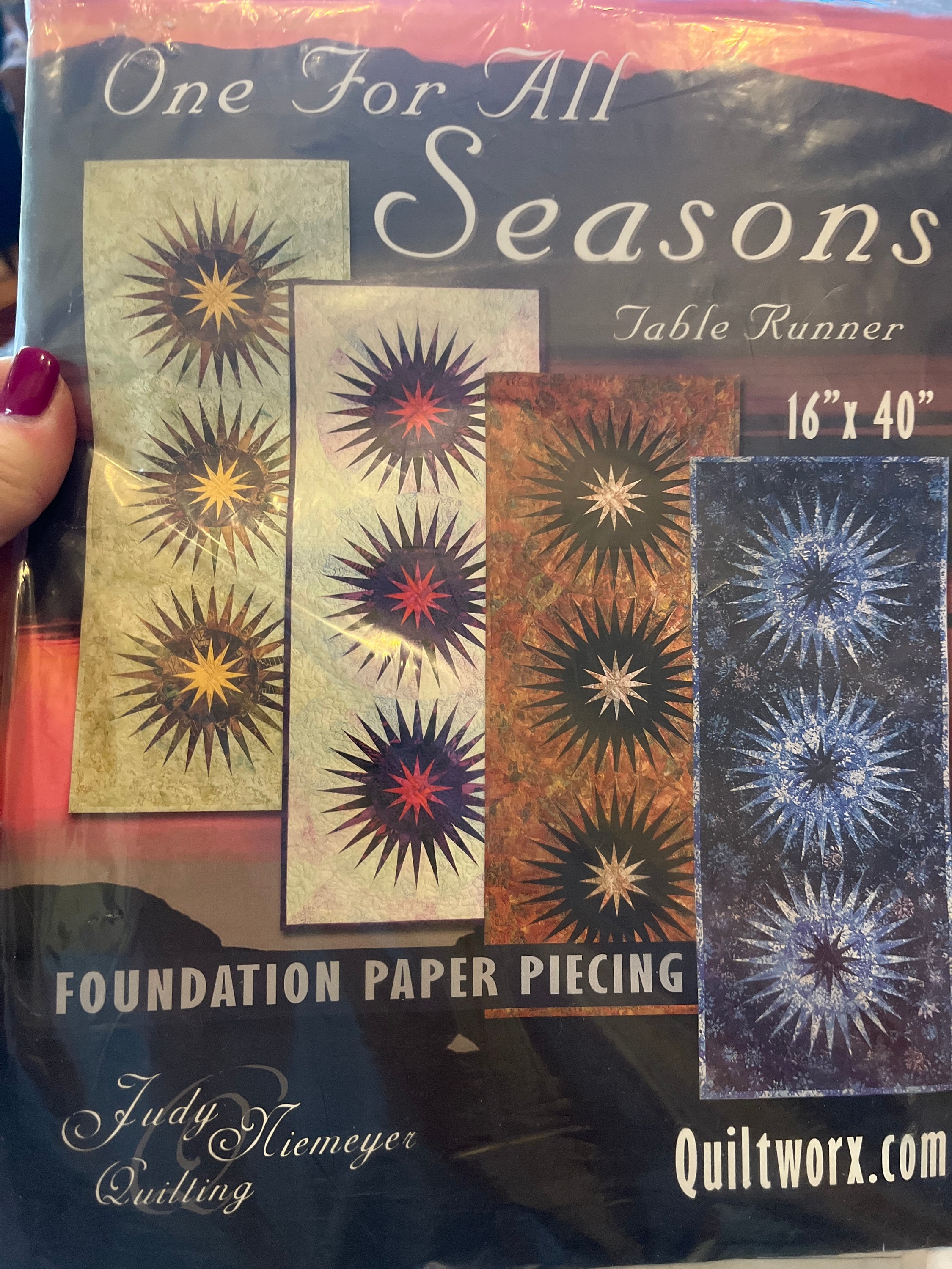 Judy Niemeyer One for All Seasons Table Runner Foundation Paper Piecing ...