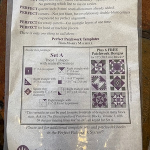 Marti Michell Perfect Patchwork quilting templates