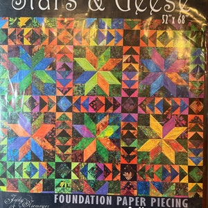 Stars & Geese  quilt pattern - Foundation piecing by Judy Niemeyer for Quiltworx.