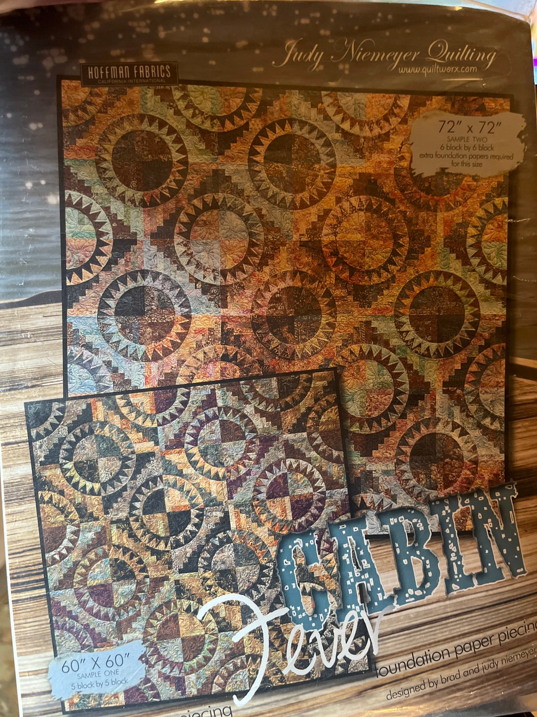 Judy Niemeyer Cabin Fever, Quilt Pattern Foundation Paper Piecing by